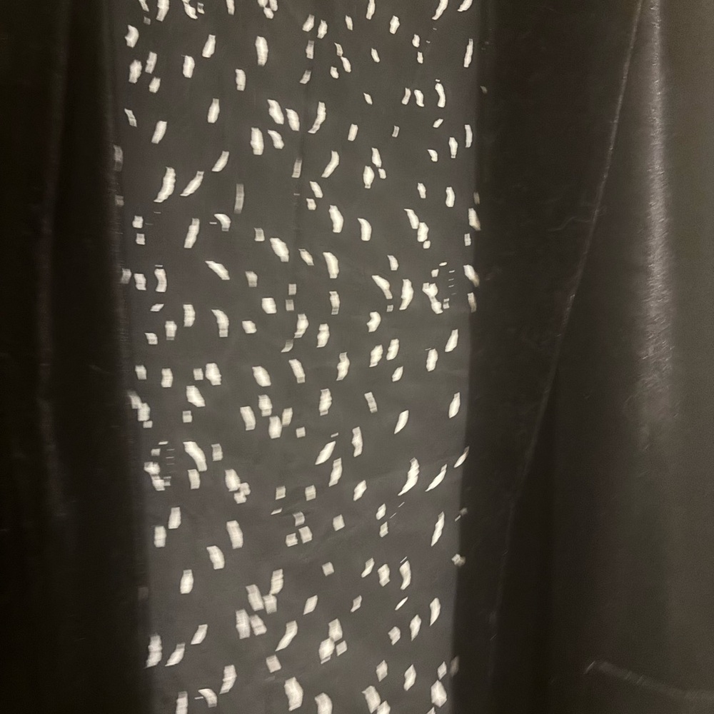 Skies Are Blue Black Velvet Duster Coat with Detailed Lining - Picture 2 of 4
